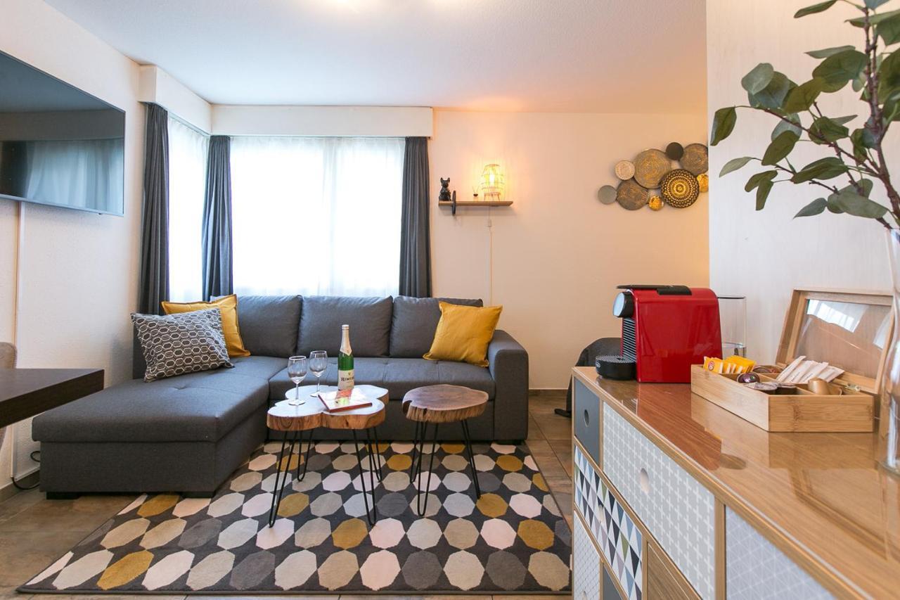 Spirit Apartments - Studio 2 - Kueche - Parkplatz 엥겔베르그 외부 사진